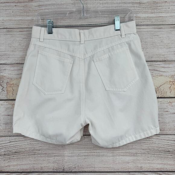 Vintage Opal Lorraine Wardy Jean Shorts and Vest Set Womens 28 Medium White - Picture 8 of 13